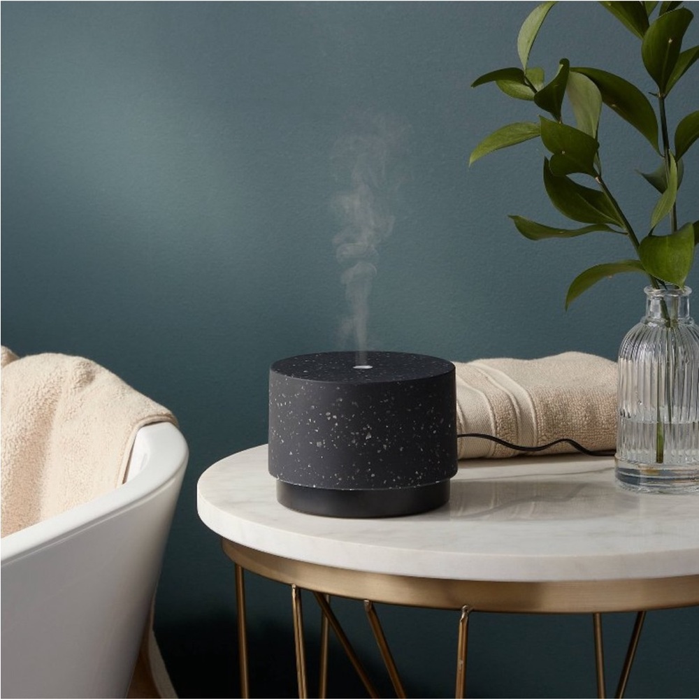THRESHOLD NWT terrazzo essential oil diffuser -black